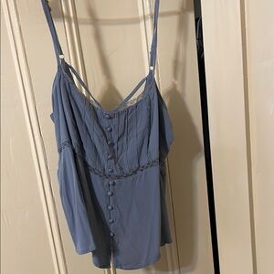 Elegant Blue Women's Top